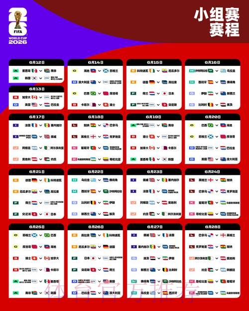 2026世界杯赛程详细安排高清直播怎么查 2026世界杯赛程详细安排高清直播怎么查